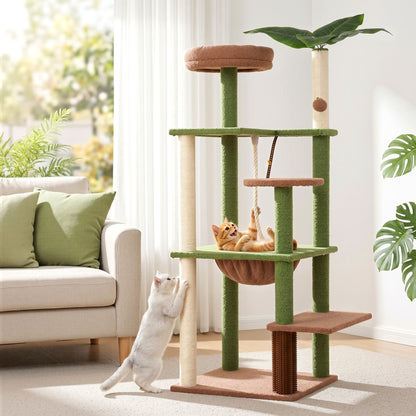 i.Pet Cat Tree Tower 152cm Jungle Multi-Level Scratching Post Leafy Canopy