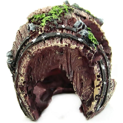 Resin Fish Tank Non-Toxic Ornament Broken Barrel Cave Landscaping Decoration