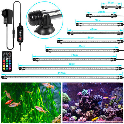 RGB Aquarium Light with Controller - Length 48.5 cm - 5.4 Watt - Aquarium Lamp - Aquarium Lamp - Aquarium Lamp - Dimmable