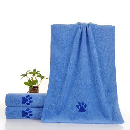 3-Pack-Pet Quick-Dry Microfiber Towel Blue Size-50x100cm
