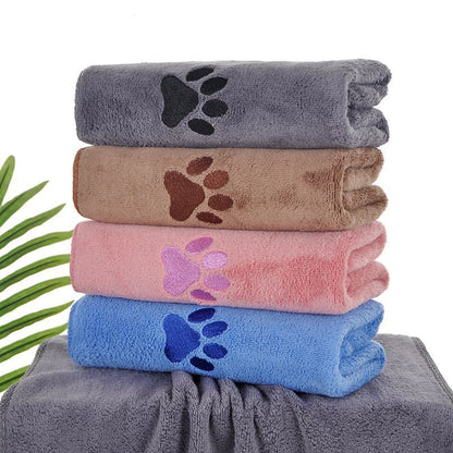 3-Pack Pet Quick-Dry Microfiber Towel Dark Brown Size-50x100cm