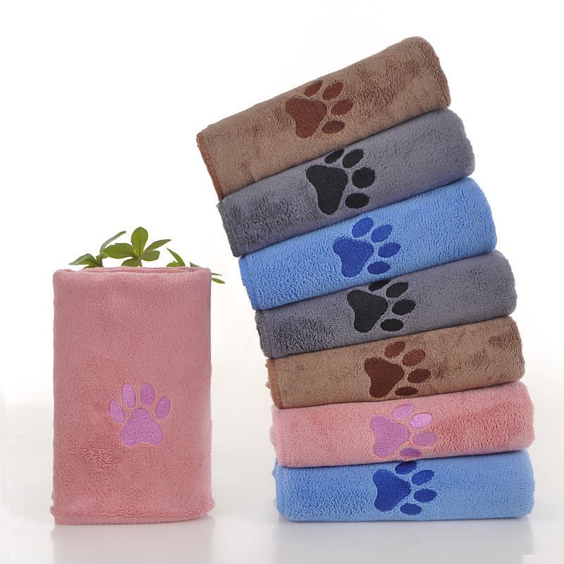 3-Pack Pet Quick-Dry Microfiber Towel Dark Brown Size-50x100cm