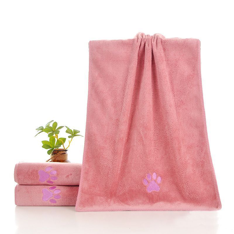 3-Pack Pet Quick-Dry Microfiber Towel Pink Size-50x100cm