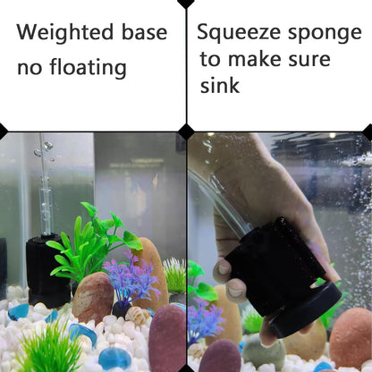 3 Pack Aquarium Bio Sponge Filter Breeding Fry Betta Shrimp Nano Fish Tank (Small up to 10Gal)
