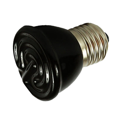 100W Ceramic Heating Lamp Non Luminous Pet Heating Light for Reptile Home 220V Black