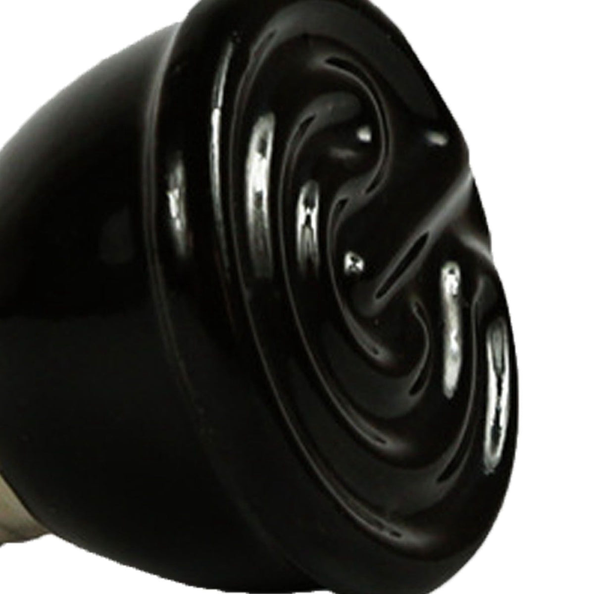 100W Ceramic Heating Lamp Non Luminous Pet Heating Light for Reptile Home 220V Black