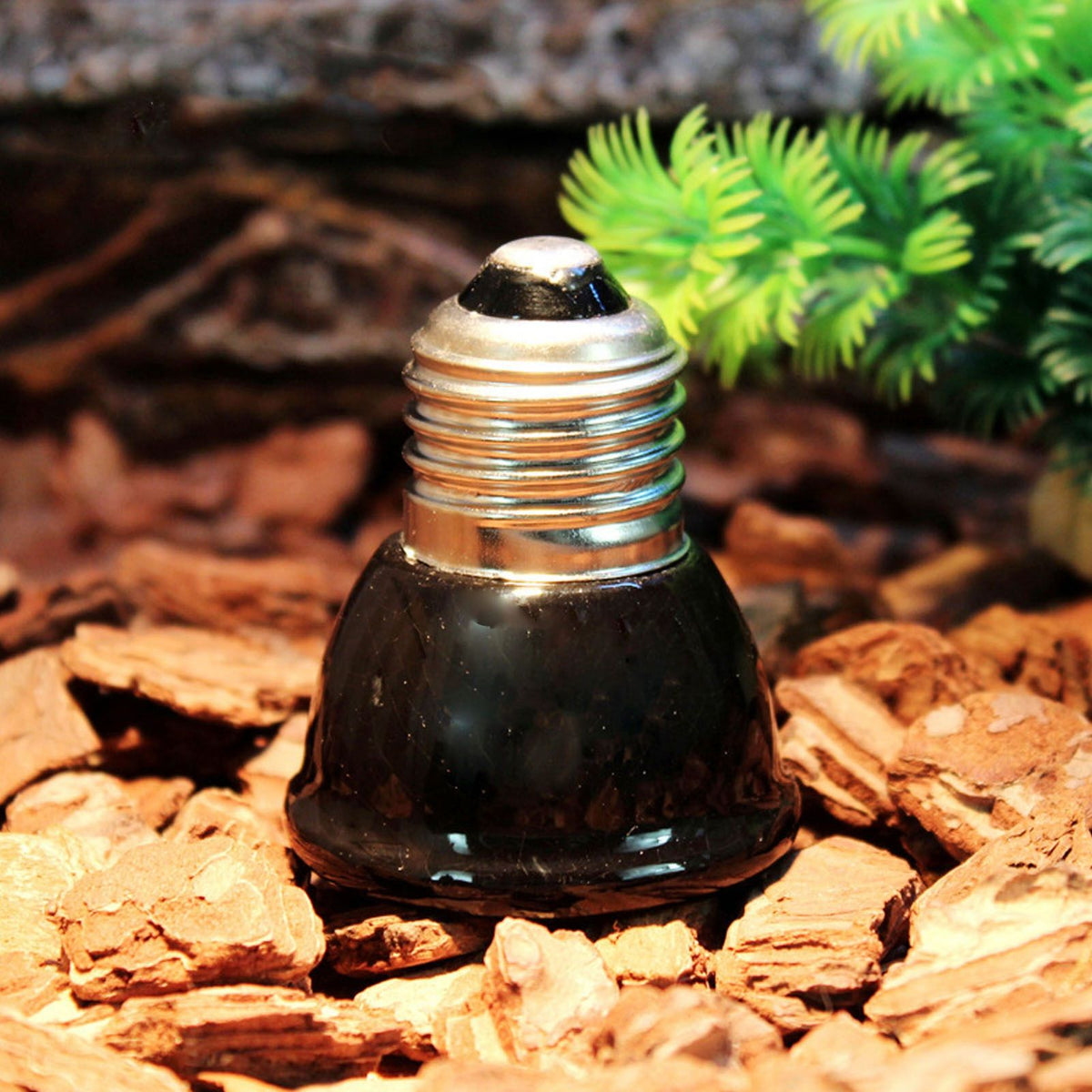 100W Ceramic Heating Lamp Non Luminous Pet Heating Light for Reptile Home 220V Black