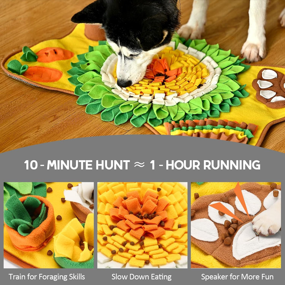 CARLA HOME Snuffle Interactive Feeding Mat Toy for Dogs & Pets
