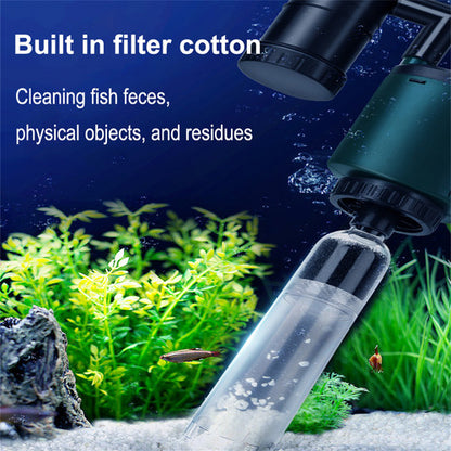 36W aquarium sand washer with plug adapter & 15W 66LED RGBW aluminum shell bracket light 40CM/28-key control