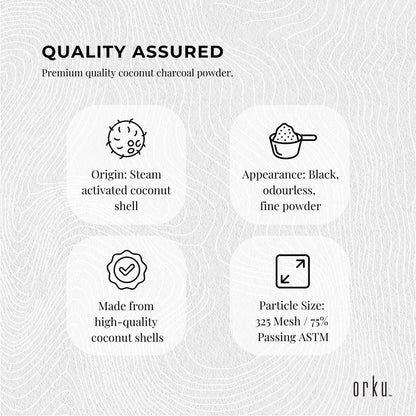 Orku Bulk 10Kg Granular Activated Carbon GAC Coconut Shell Charcoal Filtration