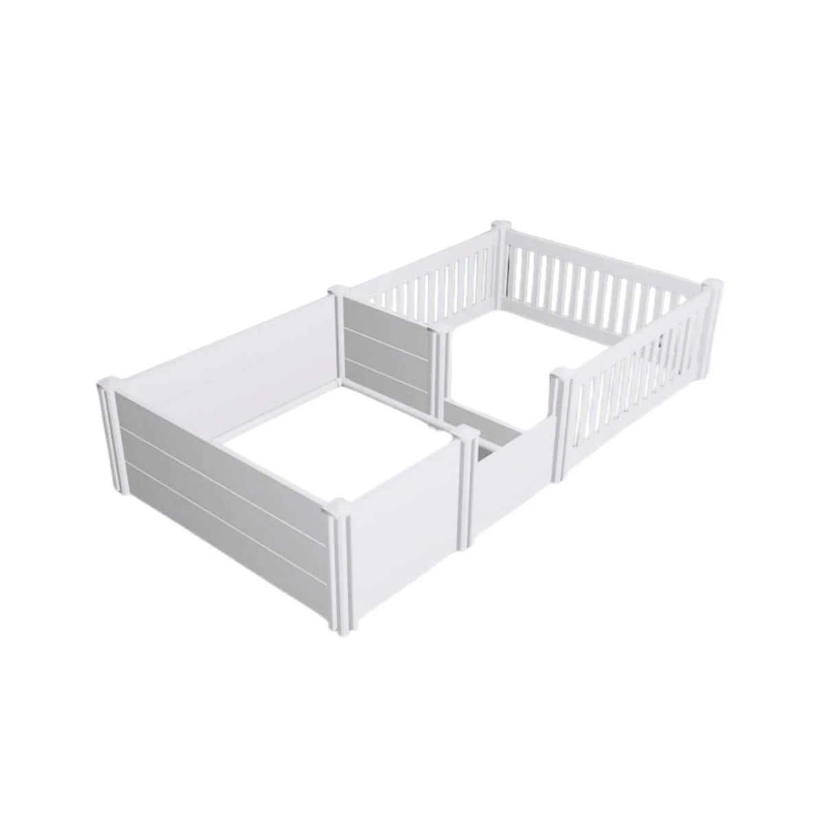 Rooster Farms 2.96m x 1.48m PVC Dog Whelping Box + Playpen Kit - Anti-Crush Rail