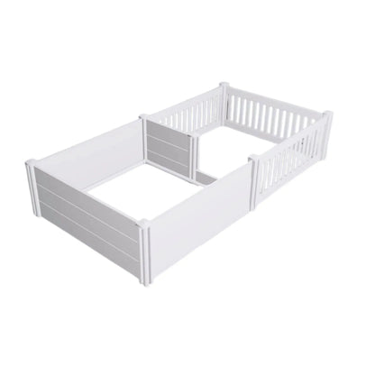 Rooster Farms 2.3m x 1.15m PVC Dog Whelping Box + Playpen Kit - Anti-Crush Rail