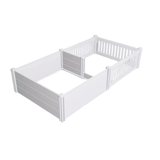 Rooster Farms 2.3m x 1.15m PVC Dog Whelping Box + Playpen Kit - Anti-Crush Rail