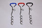 YES4PETS 2 X Pet Dog Puppy Chrome Plated Corkscrew Spiral Tie Out Stake
