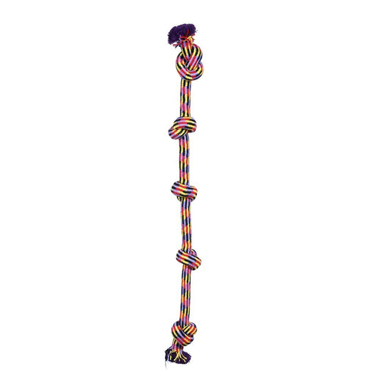 YES4PETS 2 x Dog Toy Tug-of-War Knotted Cotton Rope Pet Toy Long Chew Rope Play Dental