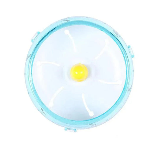 Blue Hamster Guinea Pig Running Disc Cage Accessories Running Round Wheel Pet Toys - 21CM
