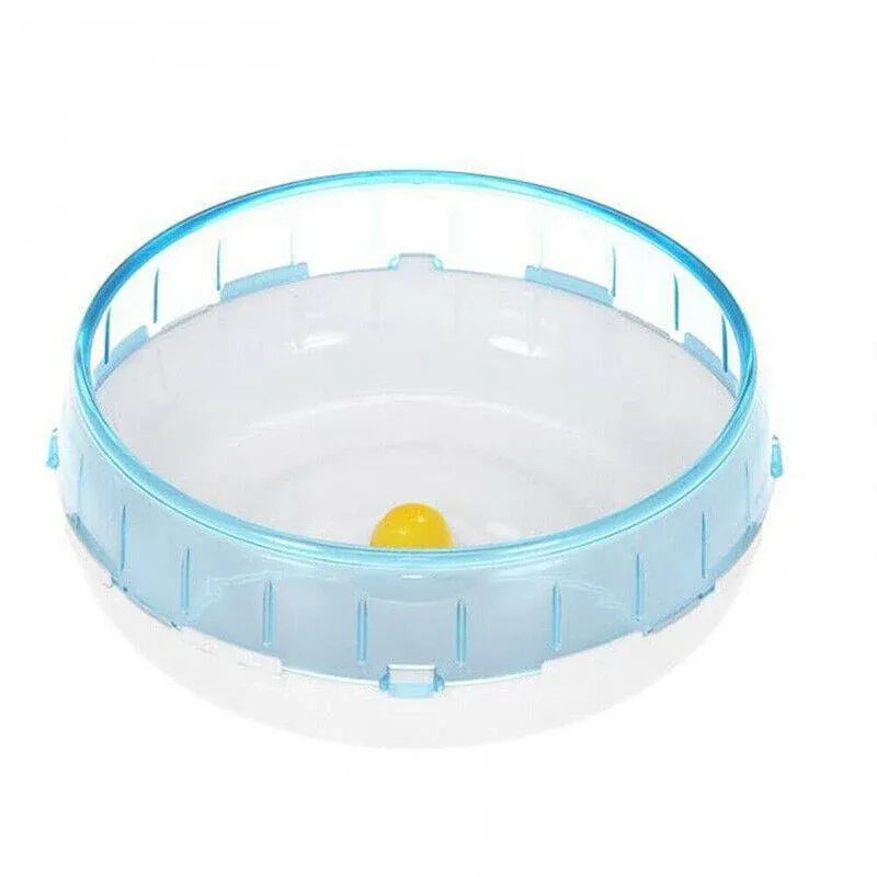 Blue Hamster Guinea Pig Running Disc Cage Accessories Running Round Wheel Pet Toys - 21CM