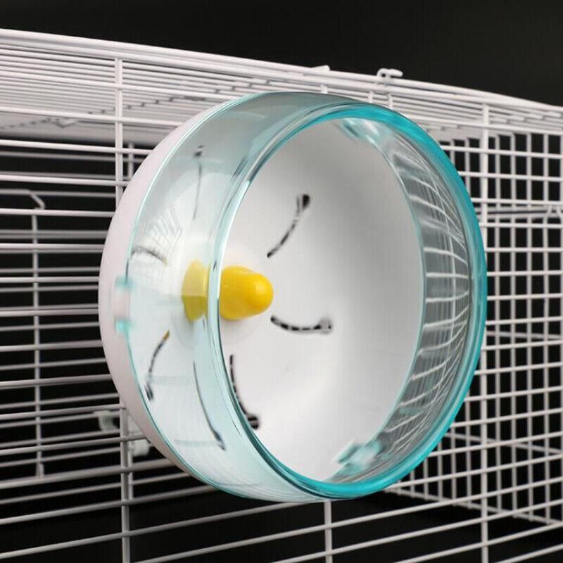 Blue Hamster Guinea Pig Running Disc Cage Accessories Running Round Wheel Pet Toys - 21CM