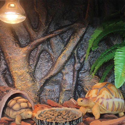 Pet Reptile Tank Board 3D Foam Backgrounds and Habitat Decoration 9 Styles - F