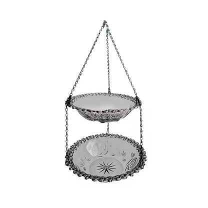 Outdoor Hanging Bird Feeder Bath Garden Patio Decoration for Attracting Birds - Purple