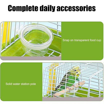 Portable Parrot Exterior Cage Small Bird Cage Outdoor Flight Cage for Pets
