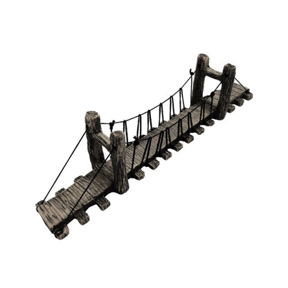 Resin Bridge Aquarium Decoration Fish Tank Accessories Shrimp Tortoise Climbing - Suspension Bridge-L