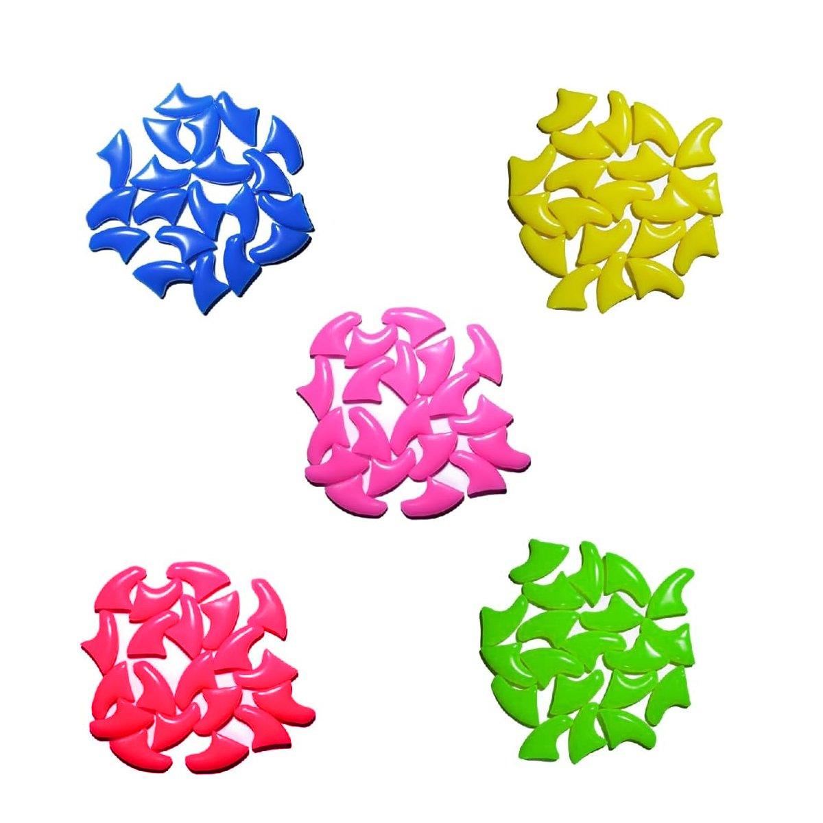 100PCS Anti Scratch Paw Covers for Cats and Kittens Nail Protector Soft Paw - Shiny-XS