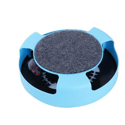 Motion Kitten Cat Toy Catch The Mouse Chase Interactive Cat Training Scratchpad - Red