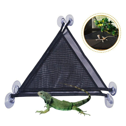 2x Reptile Hammock for Small Large Bearded Dragon Lizard Reptile Snakes Black - Small