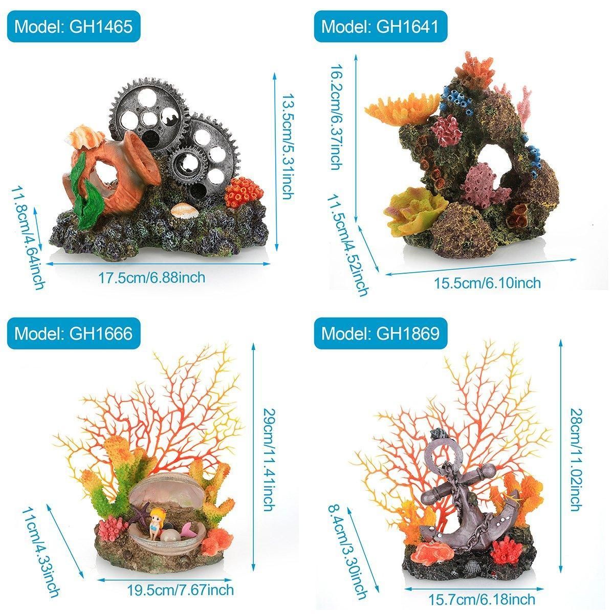 Aquarium Resin Coral Decorations for Fish Tank Marine Simulation Micro Landscape - GH0740