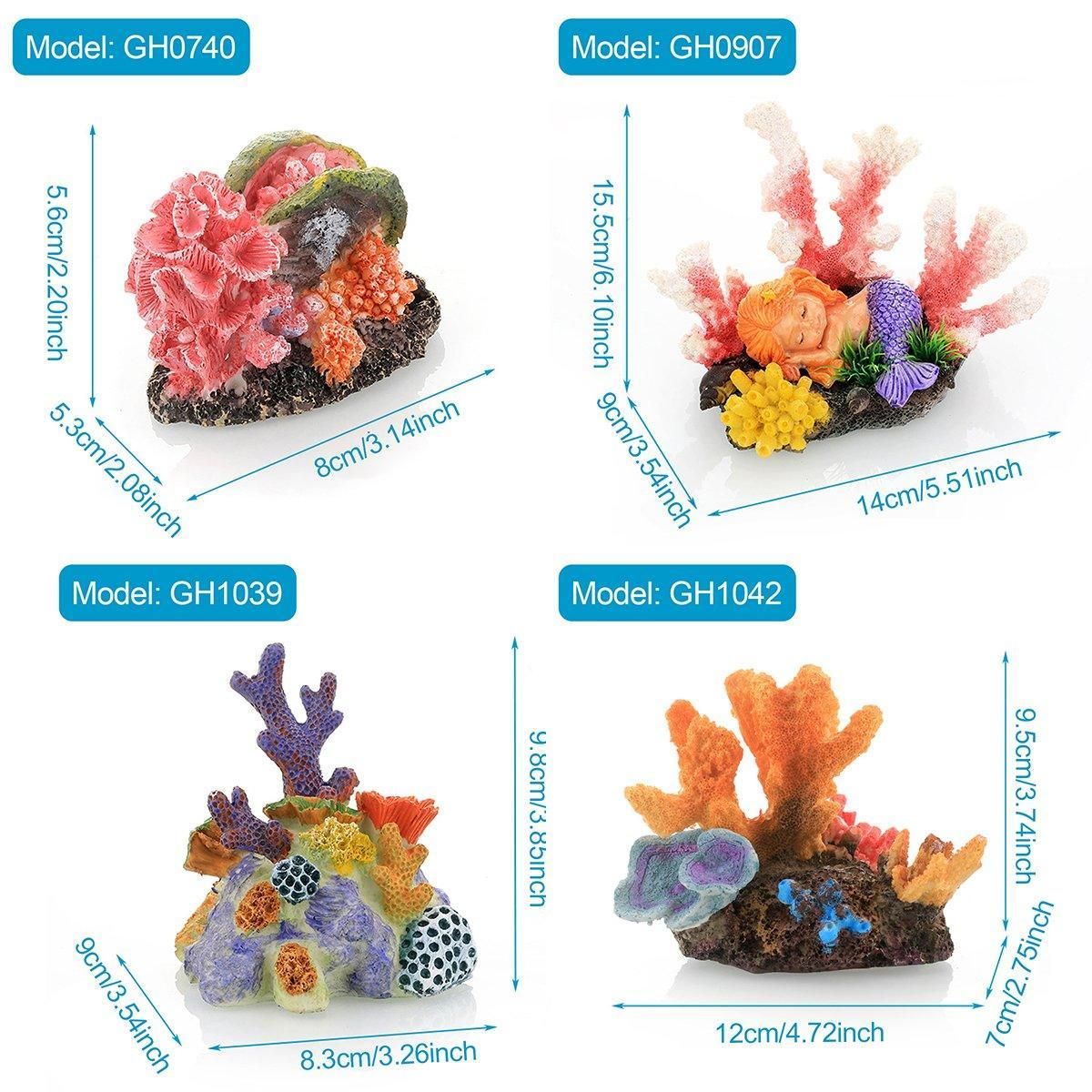 Aquarium Resin Coral Decorations for Fish Tank Marine Simulation Micro Landscape - GH0740