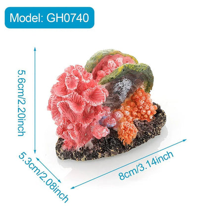 Aquarium Resin Coral Decorations for Fish Tank Marine Simulation Micro Landscape - GH0740