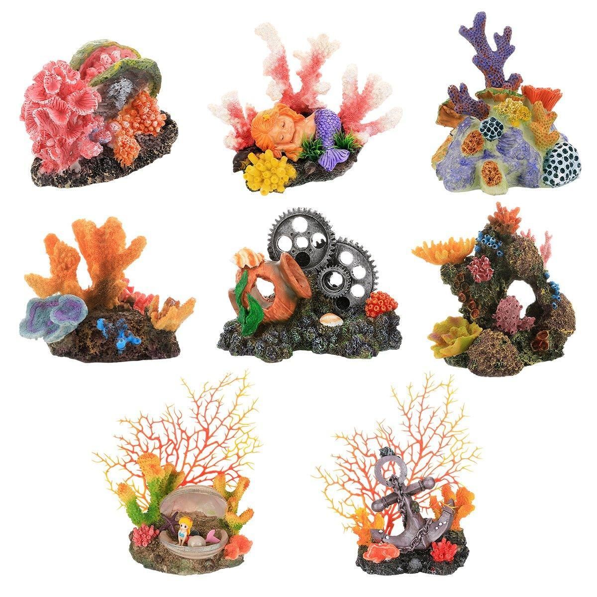 Aquarium Resin Coral Decorations for Fish Tank Marine Simulation Micro Landscape - GH1641