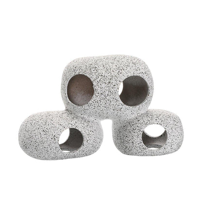 Clay Pot Aquarium Decoration Shrimp House Cichlid Breeding Tank Fish Nest - Ten Holes