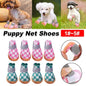 4pcs Breathable Mesh Dog Shoes Small Pets Puppy Paw Protection Summer Boots - Pink-4