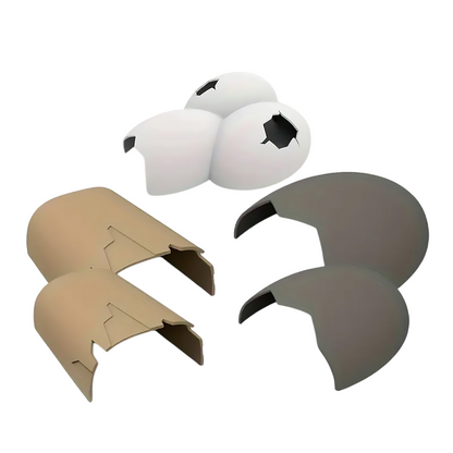 Reptile Hideout Plastic Cave Decorative Shelter for Lizard Snake Spider Habitat - Conjoined eggshell