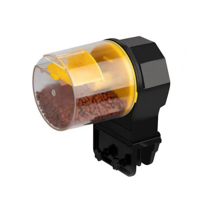 Intelligent Automatic Fish Feeder for Aquarium Large Capacity Timing Feeder - Yellow