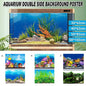 Aquarium Background Fish Tank Wallpaper Double Sided Decoration Sticker Paper - J-50cmx102cm