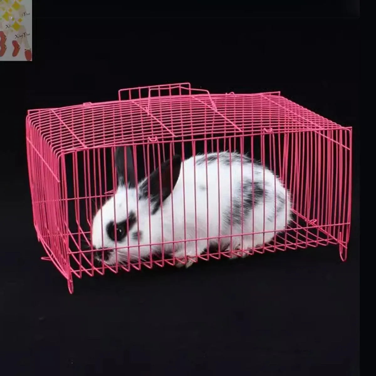 4pcs Wire Simple Bird Cage Hamster Cage Portable Small Animal Enclosure Set
