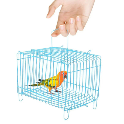 4pcs Wire Simple Bird Cage Hamster Cage Portable Small Animal Enclosure Set