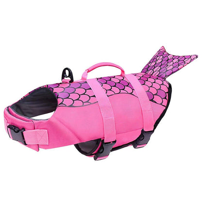 Pet Life Jacket Dog Swim Vest Outdoor Water Gear for Summer Swimming Activities - Pink S