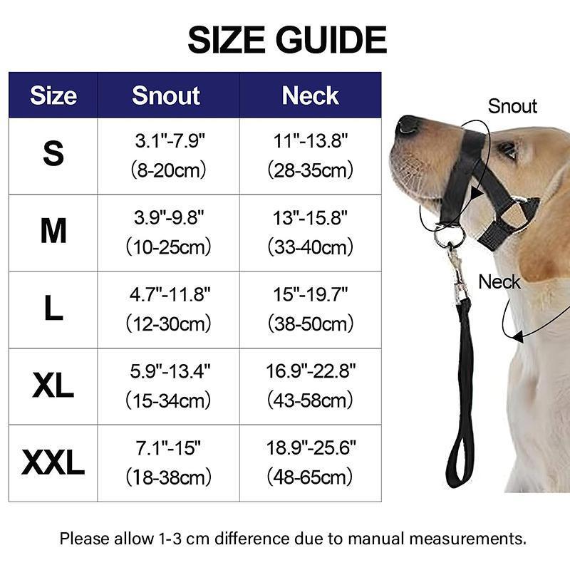 Pink Dog Training Head Collar Halter Stop Pulling Training Tool Harness Strap Leader - S