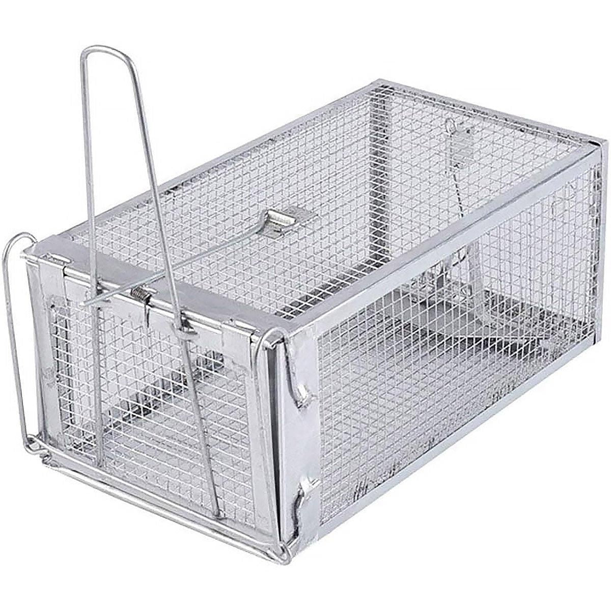 Humane Rat Trap Cage Live 1 Door Animal Catch Pest Rodent Mouse Bait Control Box