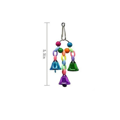 10pcs Parrot Toys Set Swing Ladder Chew Bell Toys for Cockatiels Budgies Cages