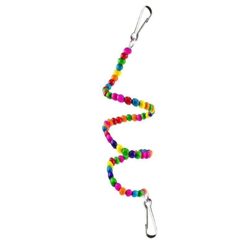 10pcs Parrot Toys Set Swing Ladder Chew Bell Toys for Cockatiels Budgies Cages