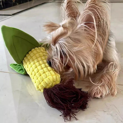 Simulation Corn Dog Chew Toy for Pets Durable Slow Feeder Toy for Dog Boredom