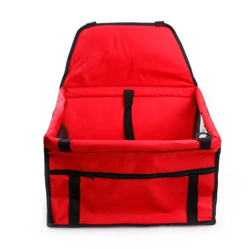 Pet Car Booster Seat Travel Carrier Basket for Cats Dogs with Secure Design - Black