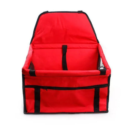 Pet Car Booster Seat Travel Carrier Basket for Cats Dogs with Secure Design - Black