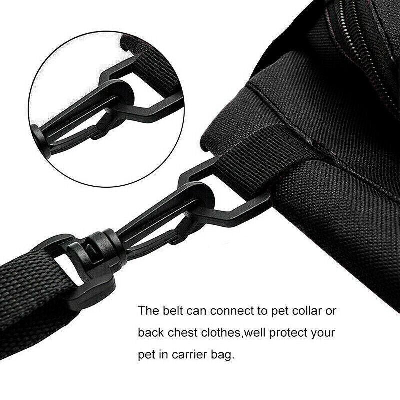 Pet Car Booster Seat Travel Carrier Basket for Cats Dogs with Secure Design - Grey