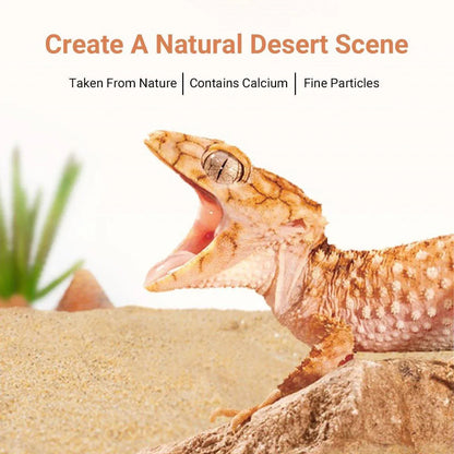Reptile Sand Climbing Mat Pet Feeding Box Terrarium Landscaping Accessories - Orange